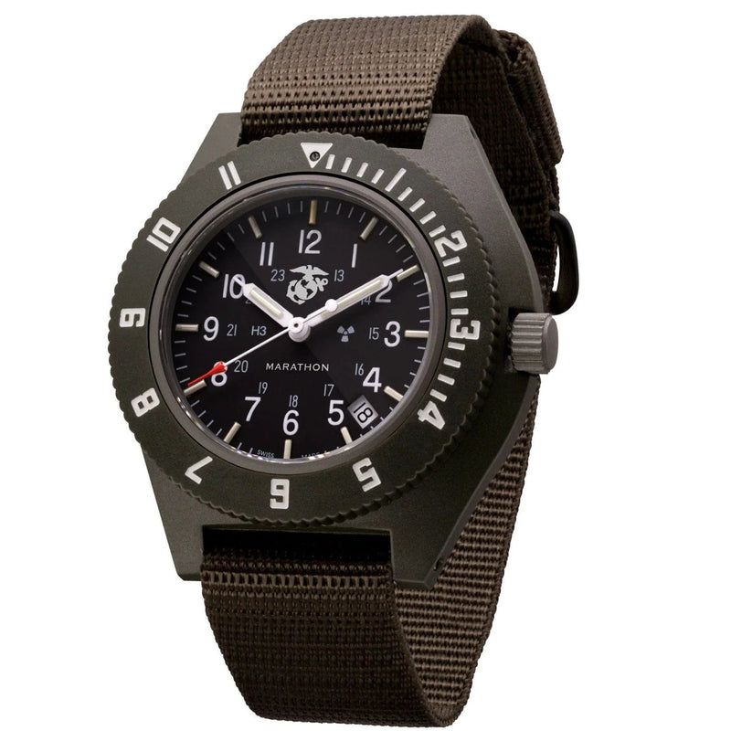 Marathon Pilot's Navigator with Date - 41mm USMC Sage Green USMC ...