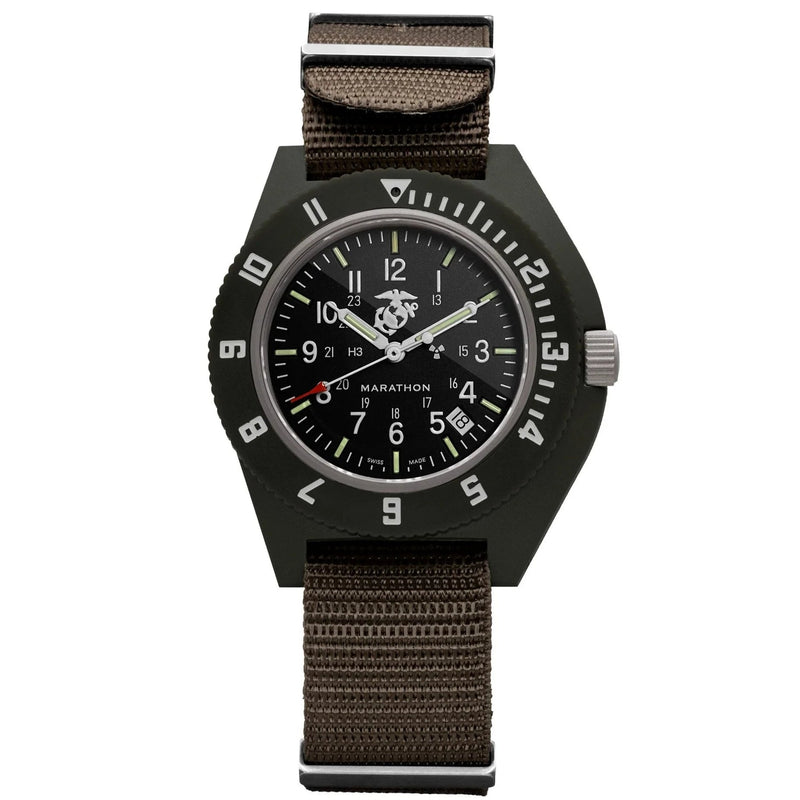 Analogue Watch - Marathon Pilot's Navigator With Date - 41mm USMC Sage Green USMC WW194013-S-SG-E