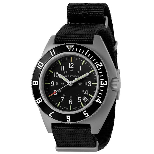 Marathon SSNAV-D Steel Navigator with Date - 41mm - No Government Markings Defstan Nylon WW194013SS-0103