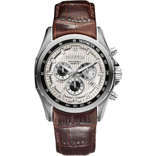 Roamer Rockshell Mark III Chrono Men's Brown Watch 220837 41 15 02