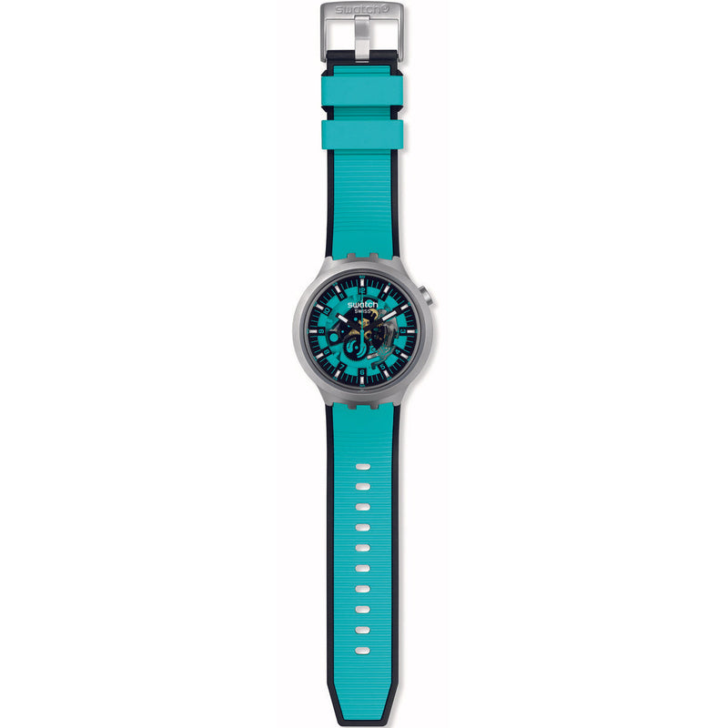 Analogue Watch - Swatch Big Bold Irony Mint Trim Men's Watch SB07S111