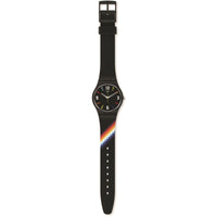Analogue Watch - Swatch Black Carousel Squares Unisex Watch SO28B705