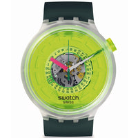 Analogue Watch - Swatch Blinded By Neon Unisex Watch SB05K400