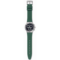 Analogue Watch - Swatch Carbonic Green Unisex Watch YVS525