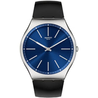 Analogue Watch - Swatch Formal Blue 42 Unisex Watch SS07S125