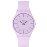 Analogue Watch - Swatch La La Lila Ladies Purple Watch SS08V107