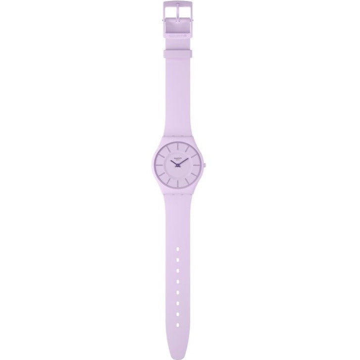 Analogue Watch - Swatch La La Lila Ladies Purple Watch SS08V107