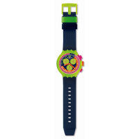 Analogue Watch - Swatch Neon To The Max Unisex Watch SB06J100