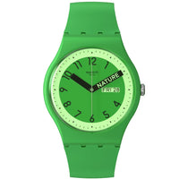 Analogue Watch - Swatch Proudly Green Unisex Watch SO29G704