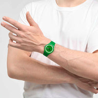 Analogue Watch - Swatch Proudly Green Unisex Watch SO29G704