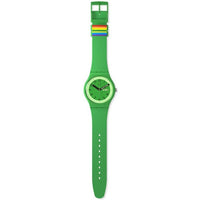 Analogue Watch - Swatch Proudly Green Unisex Watch SO29G704