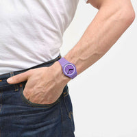 Analogue Watch - Swatch Proudly Violet Unisex Watch SO29V700