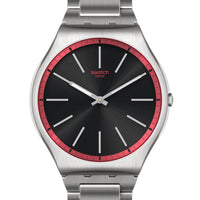 Analogue Watch - Swatch Red Graphite Men's Watch SS07S129G
