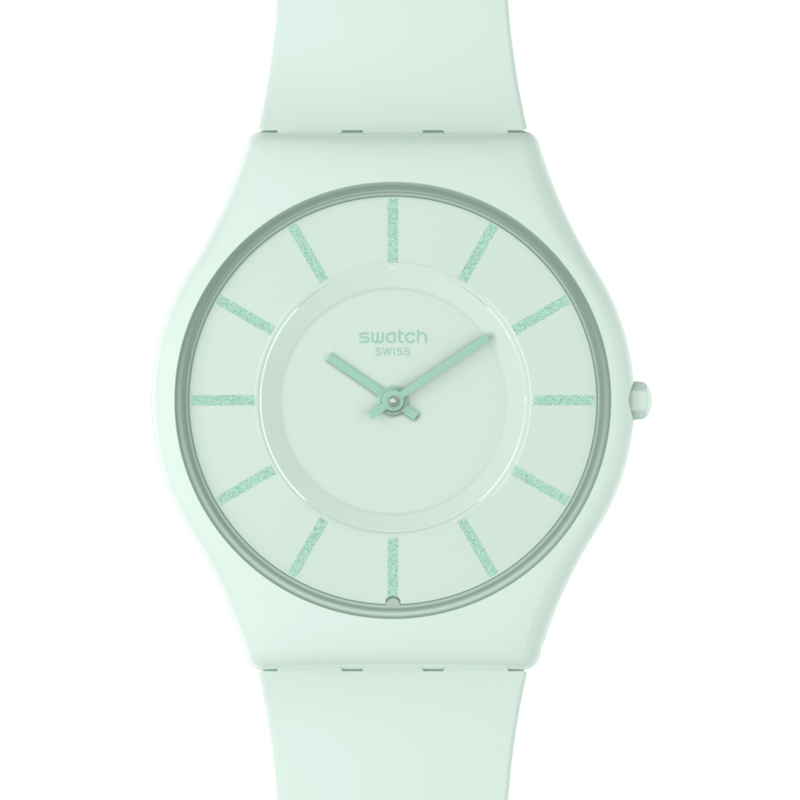 Analogue Watch - Swatch Turquoise Lightly Ladies Green Watch SS08G107