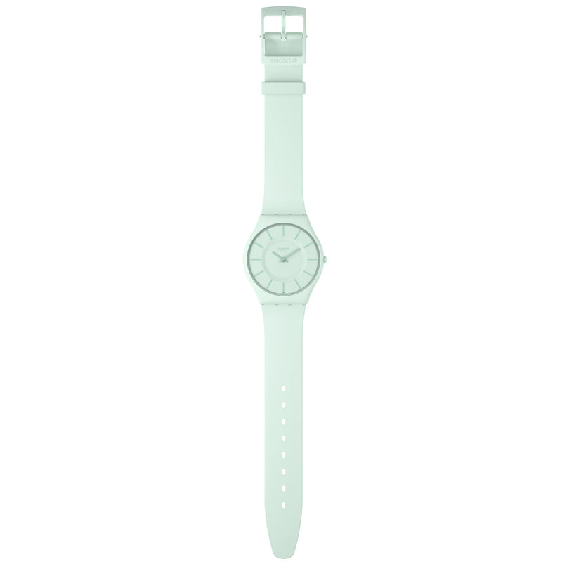 Analogue Watch - Swatch Turquoise Lightly Ladies Green Watch SS08G107