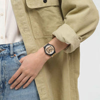 Analogue Watch - Swatch Untitled By Jean Michel Basquiat Unisex Brown Watch SUOZ355