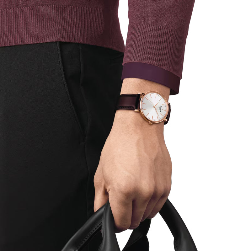 Analogue Watch - Tissot Everytime Men's Brown Watch T143.410.36.011.00