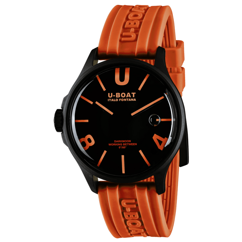 Analogue Watch - U-Boat Capsoil Darkmoon Men's Orange Watch 9538