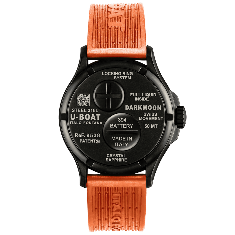 Analogue Watch - U-Boat Capsoil Darkmoon Men's Orange Watch 9538