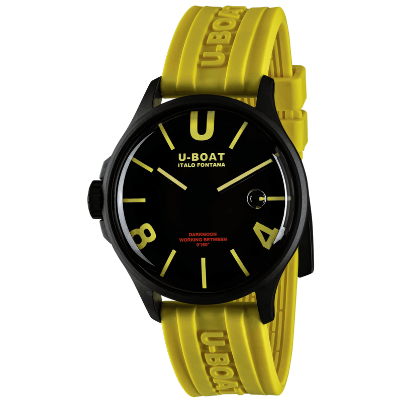 Analogue Watch - U-Boat Capsoil Darkmoon Men's Yellow Watch 9522
