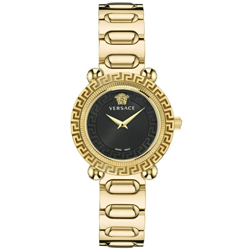 Analogue Watch - Versace Greca Twist Ladies Gold Watch VE6I00523