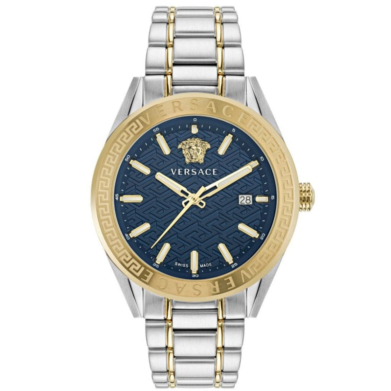 Versace watch sales men's silver