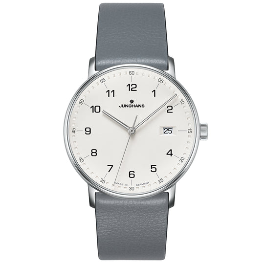 Junghans Form Quartz Men's White/Grey Watch 41/4885.00