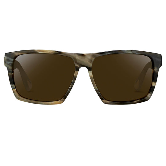 Ann Demeulemeester Sunglasses Angular Brown and Green
