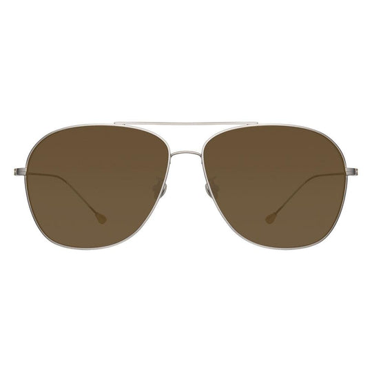 Ann Demeulemeester Men's Sunglasses Antique Silver and Brown AD48C3SUN