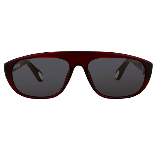 Ann Demeulemeester Men's Sunglasses Flat Top Red and Blue AD1C3SUN