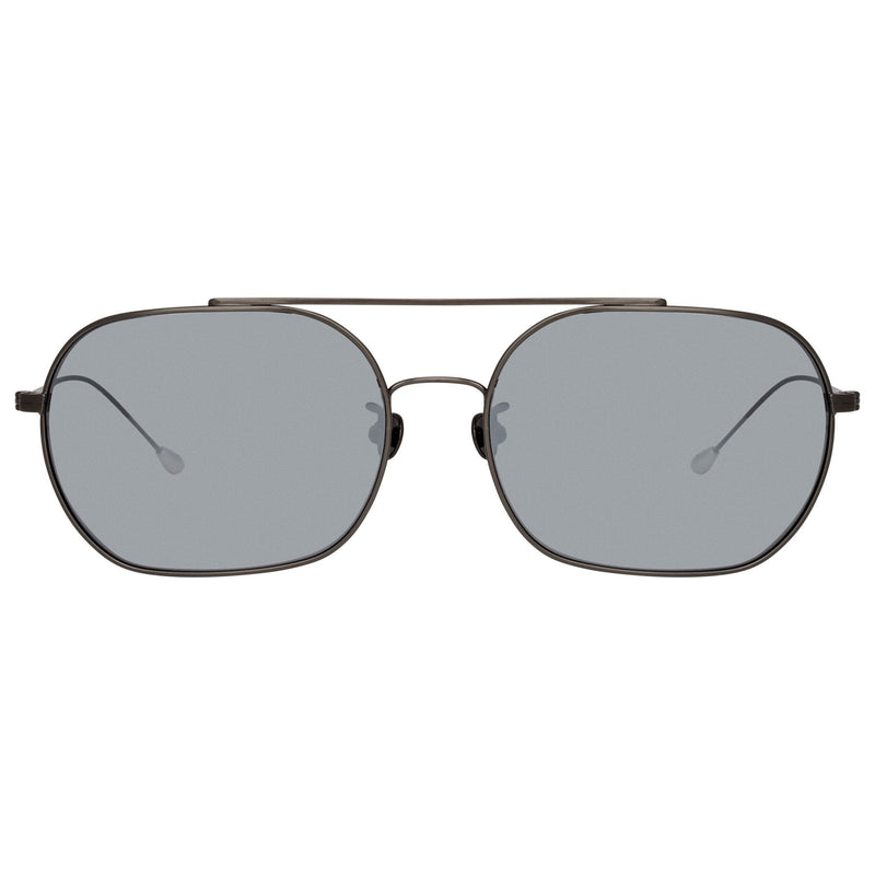 Ann Demeulemeester Sunglasses Brushed Gun Metal Silver 925 Silver with Grey Lenses CAT3 AD63C2SUN - Watches & Crystals