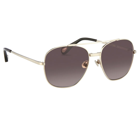 Ann Demeulemeester Men's Sunglasses Silver and Gray AD12C1SUN