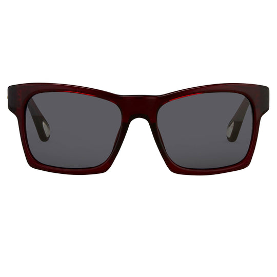 Ann Demeulemeester Sunglasses D-Frame Bordeaux Red and Blue