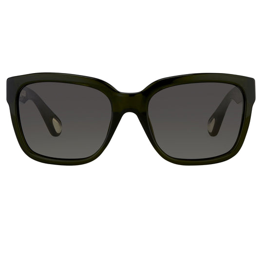 Ann Demeulemeester Sunglasses D-Frame Green