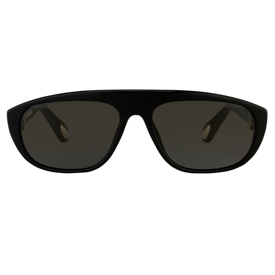 Ann Demeulemeester Sunglasses Flat Top Black and Grey