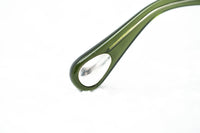Ann Demeulemeester Sunglasses Flat Top Green 925 Silver with Green Gradient Lenses Category 3 AD10C7SUN - Watches & Crystals