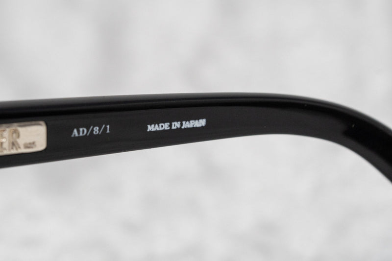 Ann Demeulemeester Sunglasses Oval Black 925 Silver with Grey Lenses Category 3 AD8C1SUN - Watches & Crystals