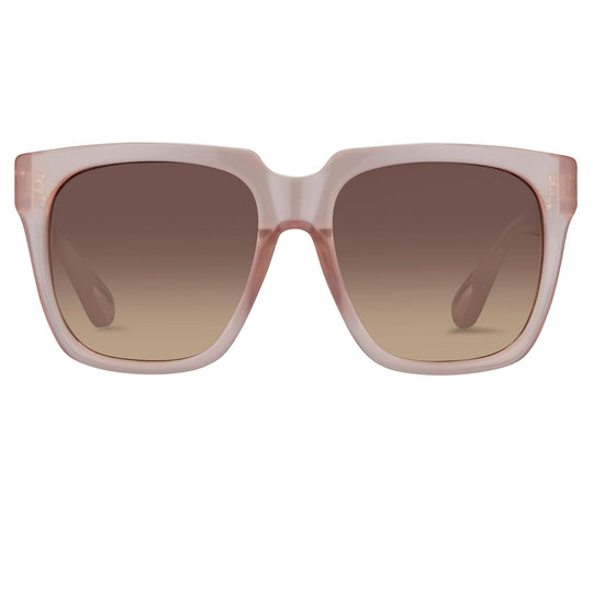 Ann Demeulemeester Sunglasses Oversized Blush Pink and Brown
