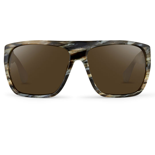 Ann Demeulemeester Men's Sunglasses Oversized Brown and Green AD31C3SUN