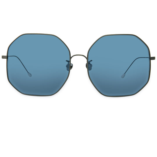 Ann Demeulemeester Sunglasses Oversized Gun Metal and Grey