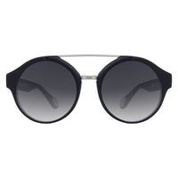 Ann Demeulemeester Sunglasses Round Black 925 Silver with Grey Gradient Lenses AD45C1SUN - Watches & Crystals