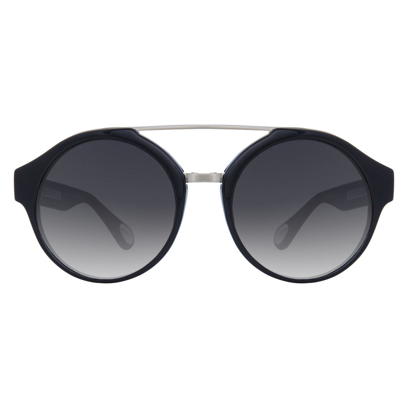 Ann Demeulemeester Sunglasses Round Black 925 Silver with Grey Gradient Lenses AD45C1SUN - Watches & Crystals