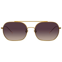 Ann Demeulemeester Sunglasses Square Antique Bronze tone 925 Silver Grey Lenses Category 3 dark Tint AD63C3SUN - Watches & Crystals