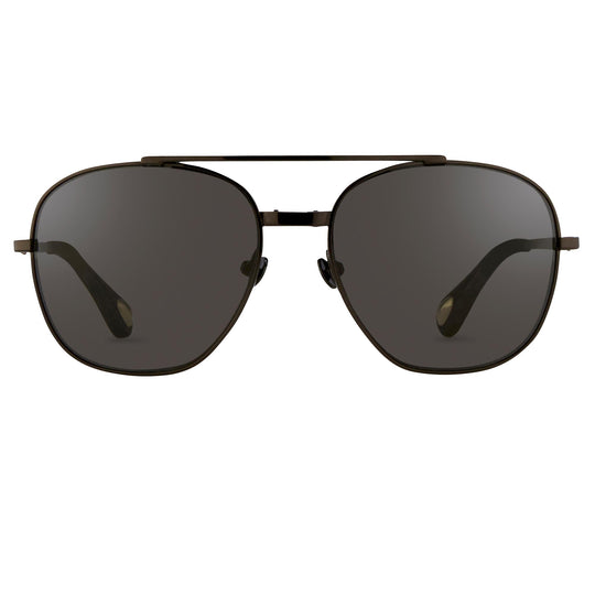 Ann Demeulemeester Men's Sunglasses Black and Grey AD12C4SUN