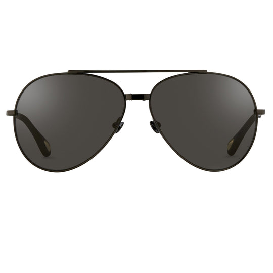 Ann Demeulemeester Men's Sunglasses Black and Grey AD14C4SUN