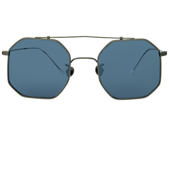 Ann Demeulemeester Sunglasses Square Brushed Gun metal and Grey AD52C2SUN