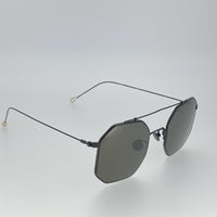 Ann Demeulemeester Titanium Sunglasses Square Shiny Black 925 Silver CAT3 AD52C1SUN - Watches & Crystals