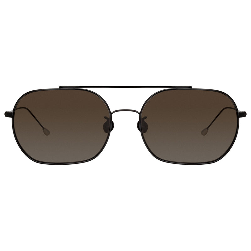 Ann Demeulemeester Titanium Sunglasses Square Shiny Black 925 Silver CAT3 AD63C1SUN - Watches & Crystals