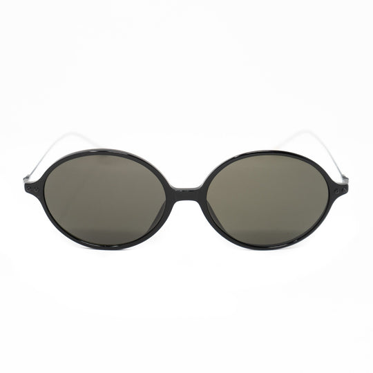 Ann Demeulemeester Sunglasses Oval Silver Black and Grey