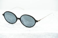 Ann Demeulemeester Unisex Sunglasses Oval Black Wood Effect 925 Silver Titanium with Grey Mirror Lenses Category 3 AD64C2SUN - Watches & Crystals